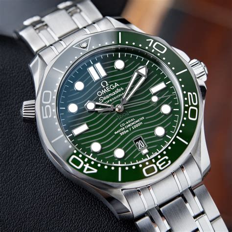 green omega seamaster 300m|omega seamaster diver 300m quartz.